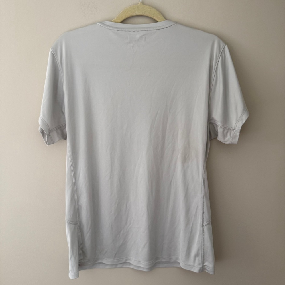 Marmot Womens Light Gray Recycled Polyester Performance Short Sleeve Shirt XL - Picture 4 of 6